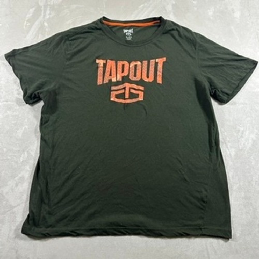 Tapout Graphic T-Shirt MMA Y2K Mens Short Sleeve Logo XL Green